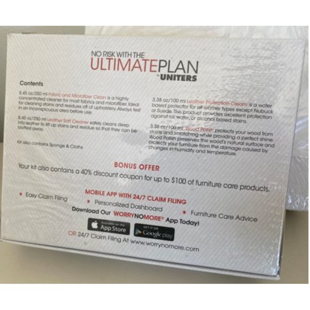 Ultimate Plan by UNITERS Furniture Care Kit Wood Leather Fabric Microfiber Clean - Picture 2 of 3